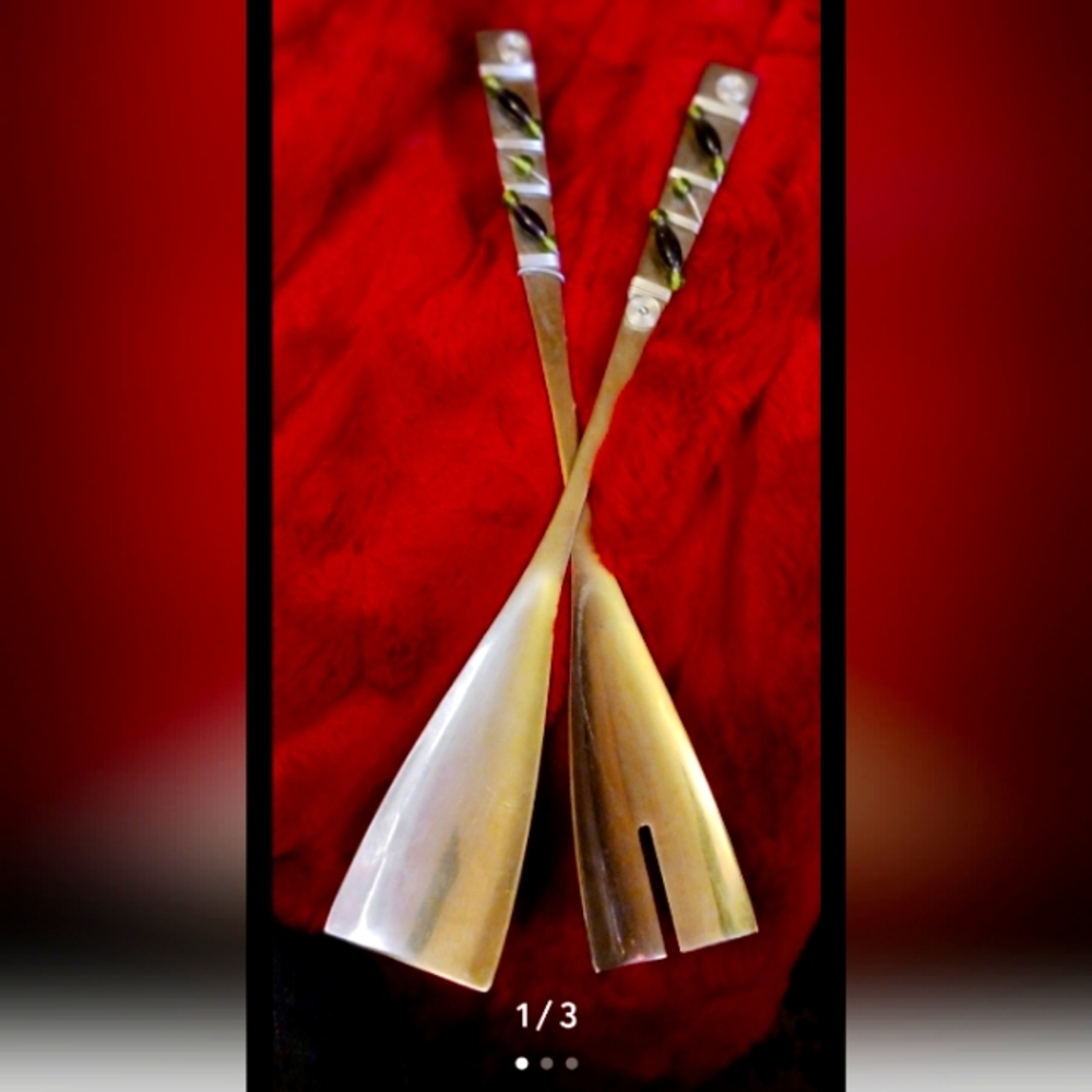 Silver Salad Serving Set